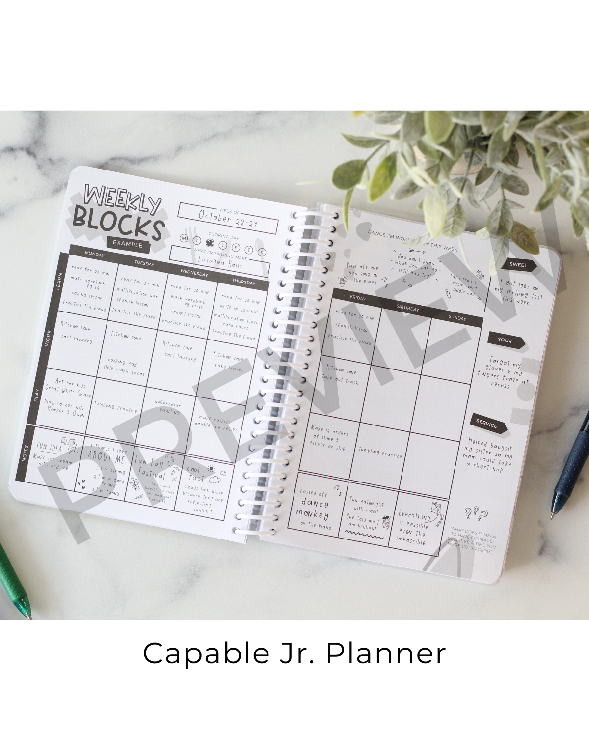 Capable Planner | Spring Covers | Junior