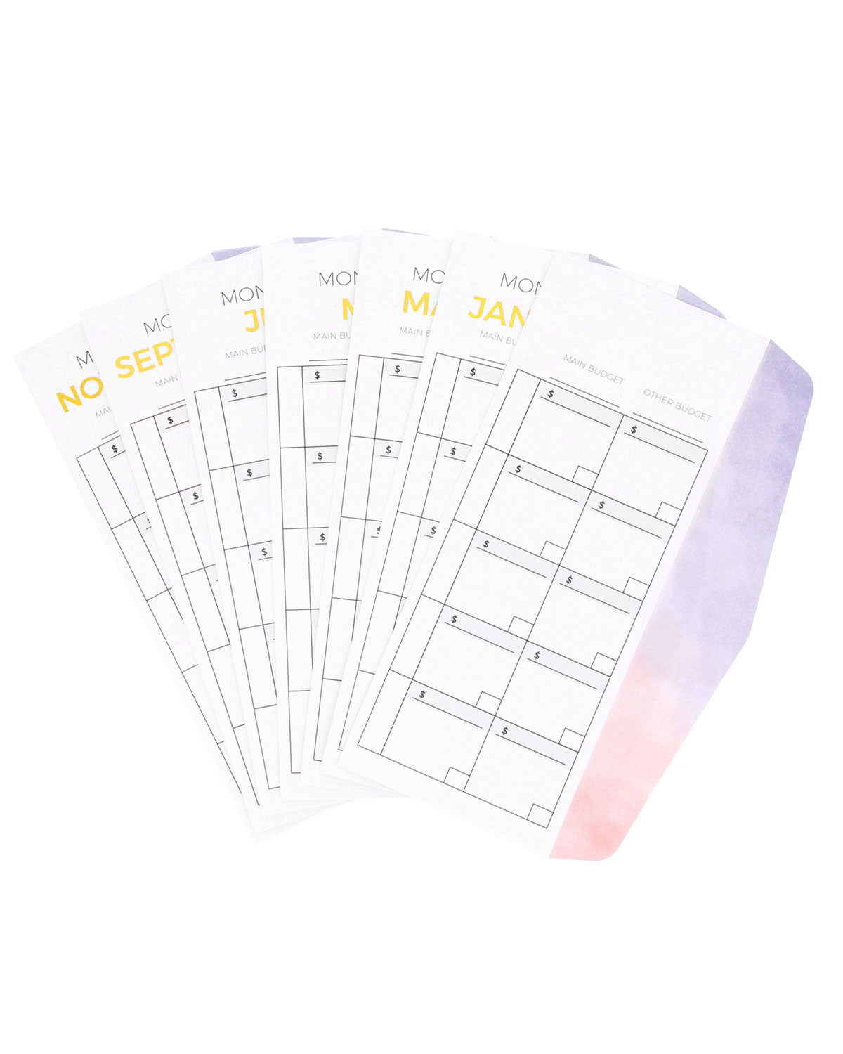 Budget Envelopes | Watercolor