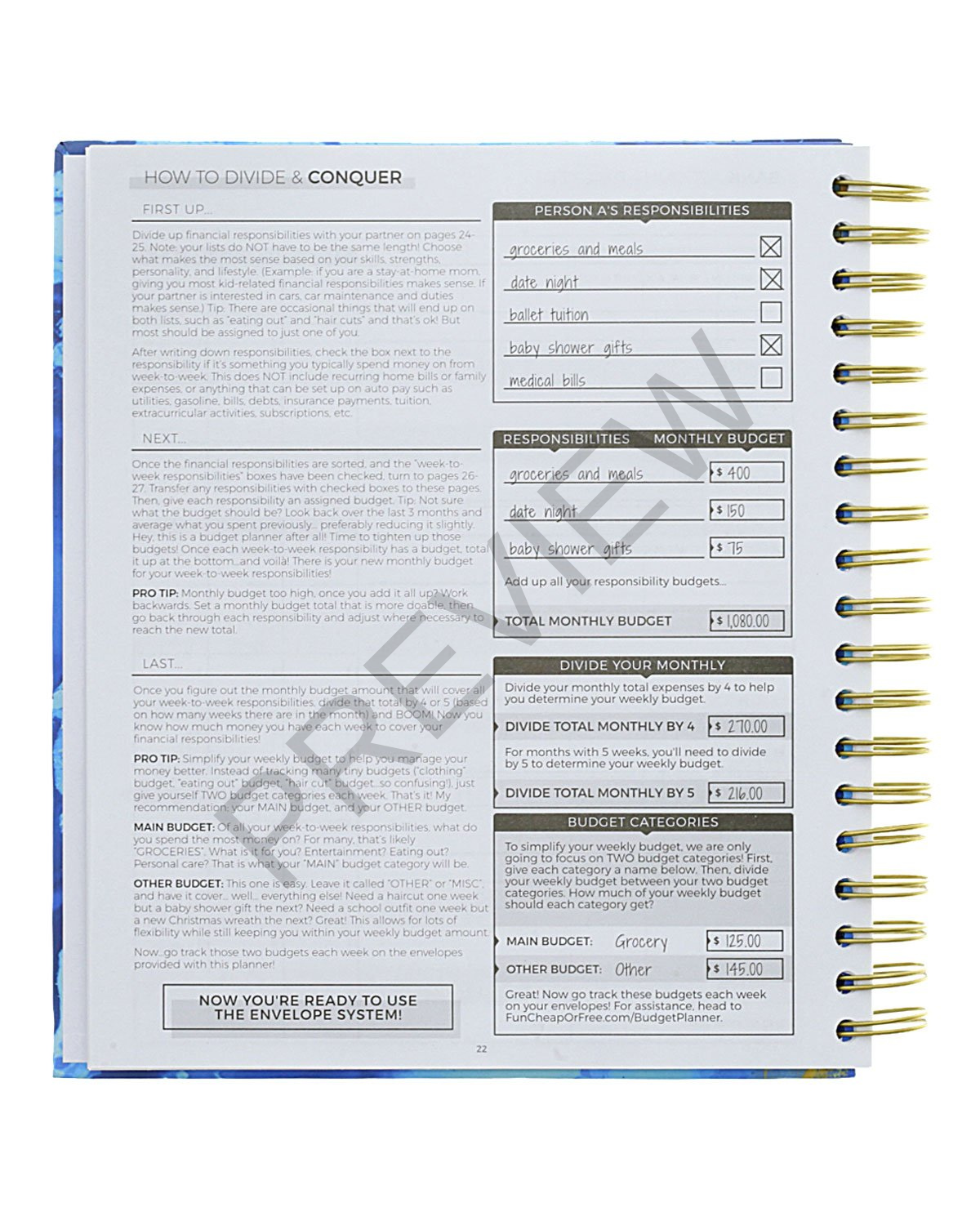 Budget Planner + Envelopes