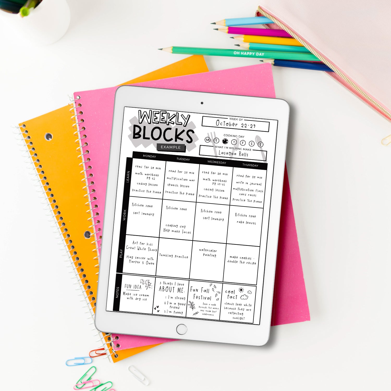 Digital Kids Sketchbook for Ipad Graphic by Hoopoe Planners