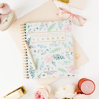 Block Schedule™ Planner | Hard Cover | Floral (6-Month)