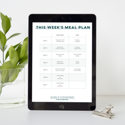 Shelf Cooking™ 3-Months of Meal Plans | Ebook