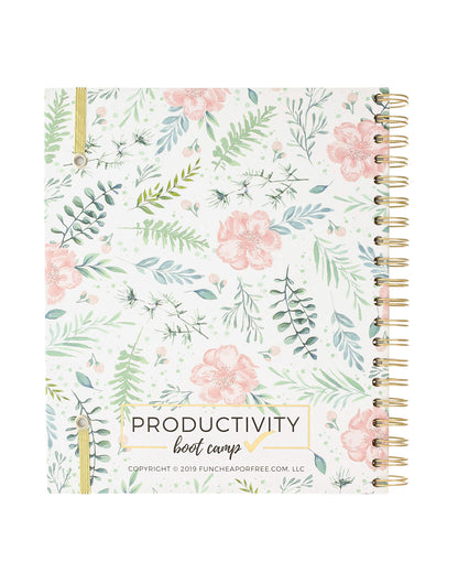Block Schedule™ Planner | Hard Cover | Floral (6-Month)