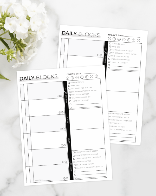 Daily Block Schedule™ Planner | Digital Download