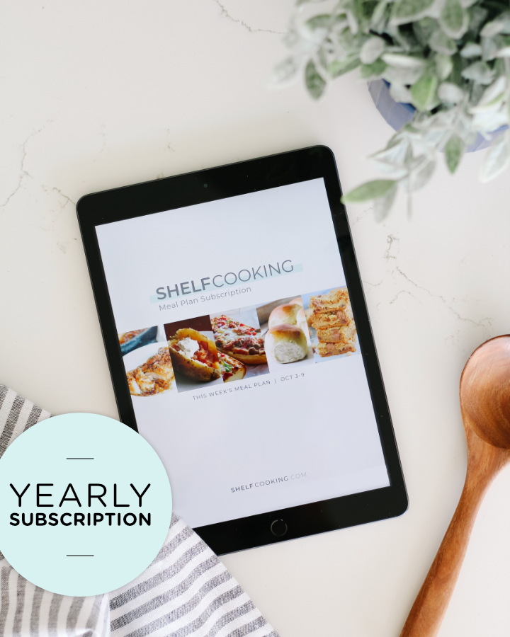 FREE TRIAL | Shelf Cooking Yearly Subscription Meal Plan